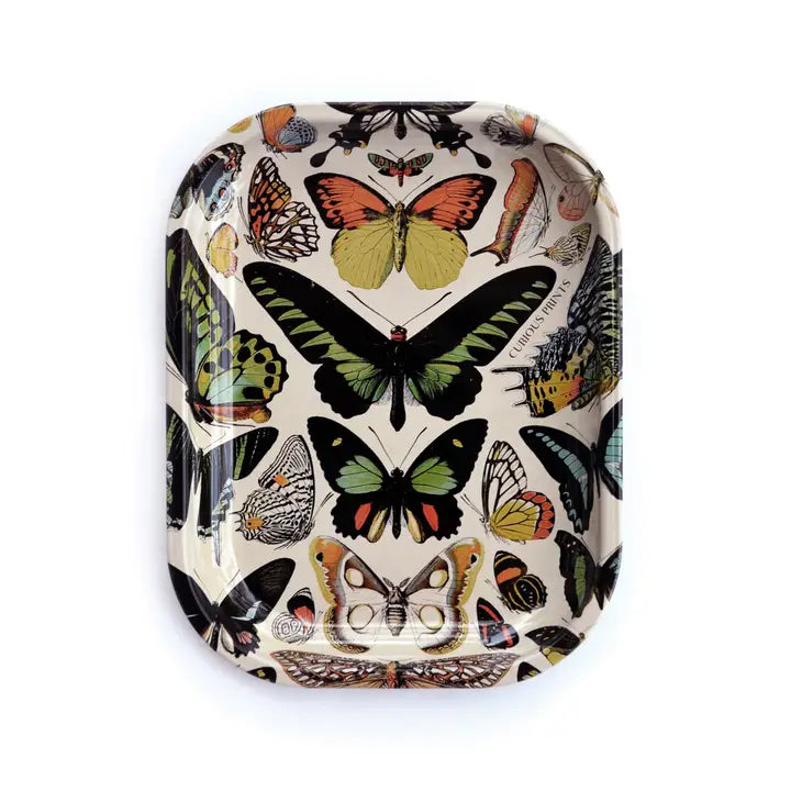 SMALL METAL VINTAGE BUTTERFLY 1 PRINT - RITUAL TRAY