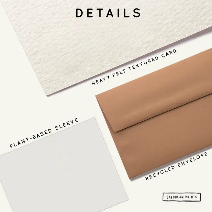 I'M HERE FOR YOU - ABSTRACT FLOWER - SYMPATHY - GREETING CARD