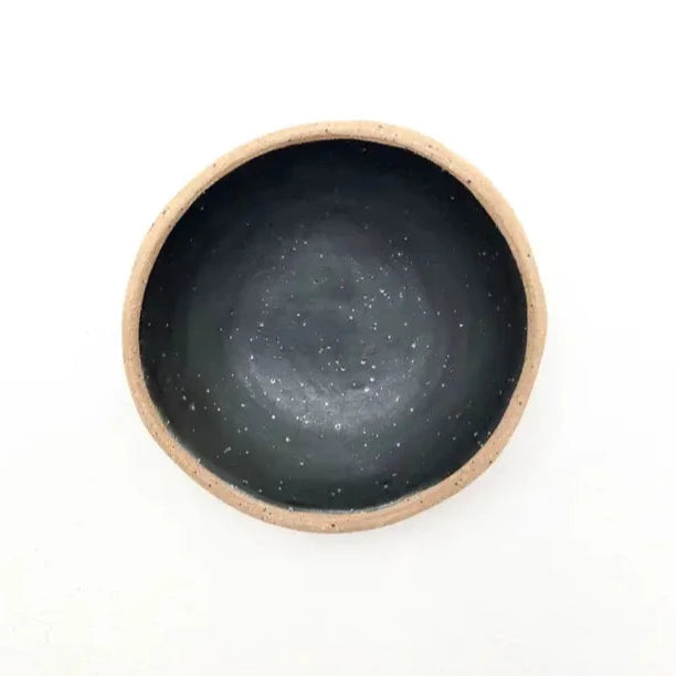 SPECKLED TRINKET DISH - MATTE BLACK