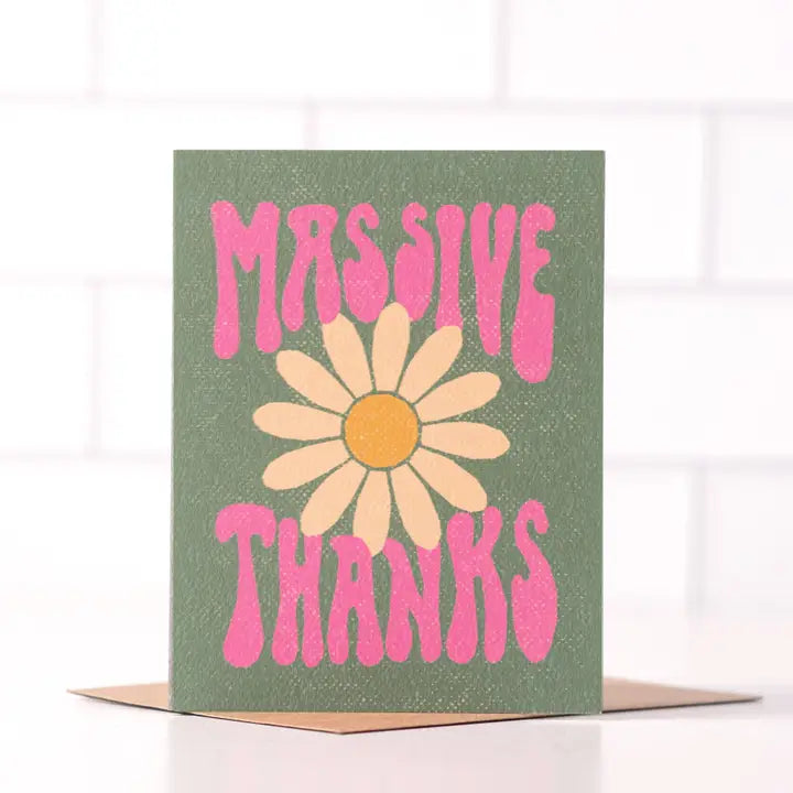 MASSIVE THANKS - GREETING CARD