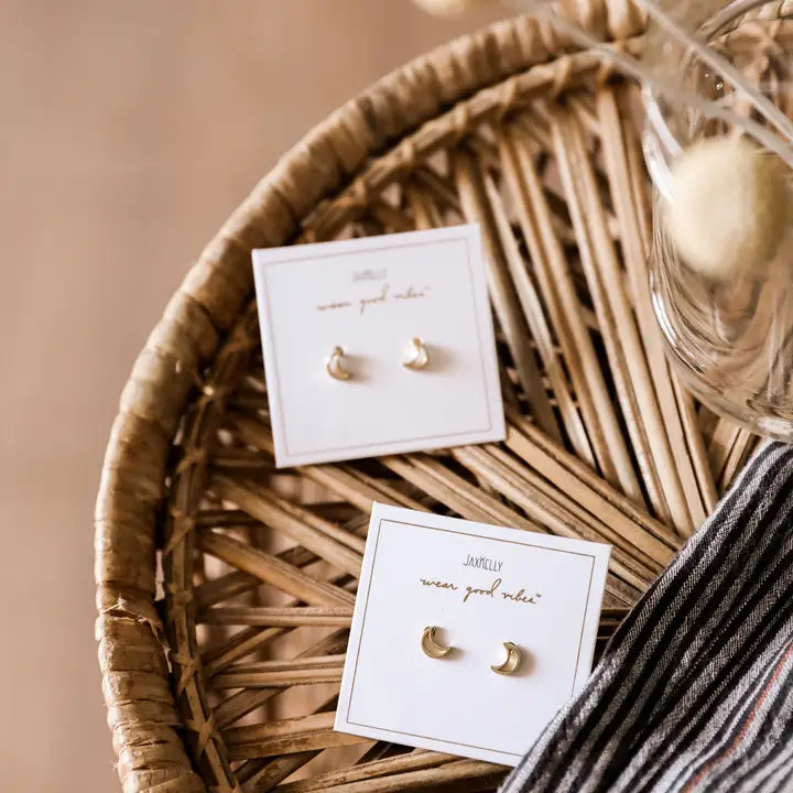 MINIMALIST MOON - EARRING