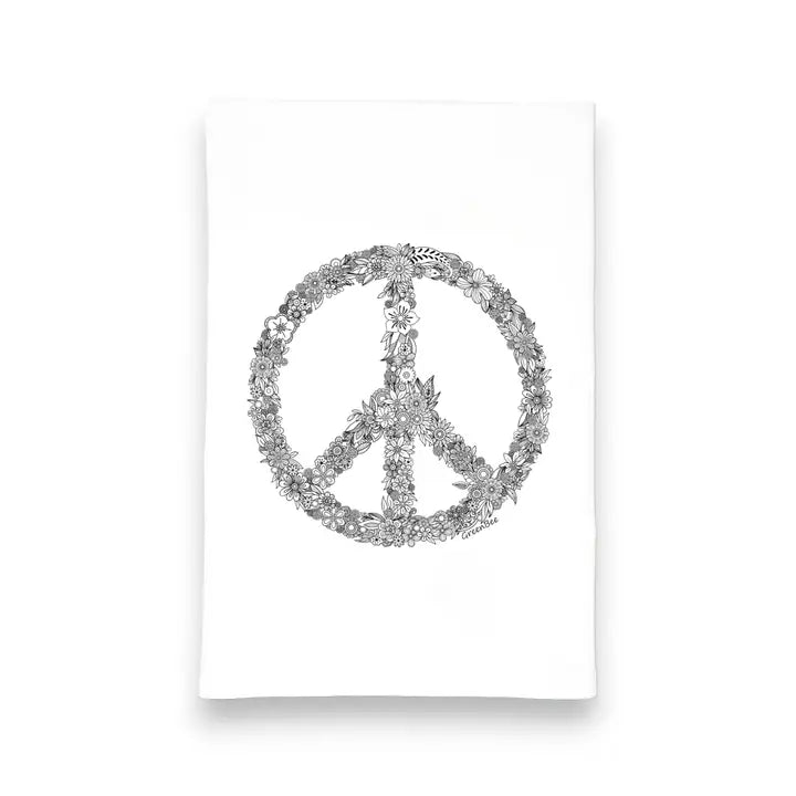 PEACE SIGN - KITCHEN TEA TOWEL
