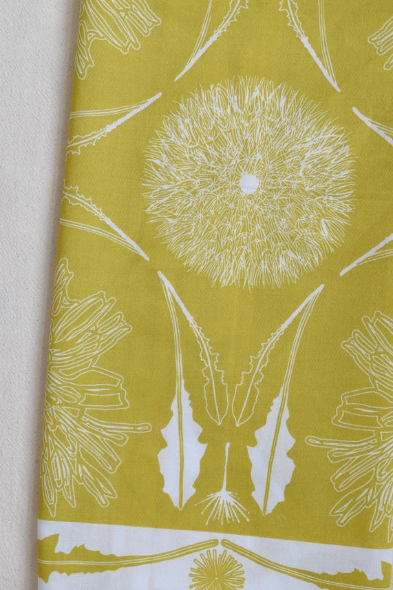 DANDELION BANDANA - 100% COTTON - MUSTARD YELLOW