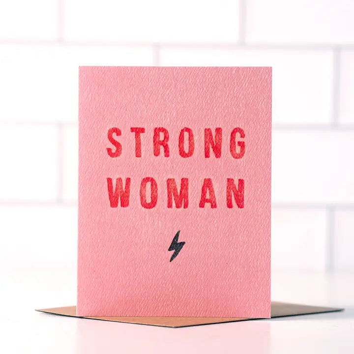 STRONG WOMAN - FEMINIST EVERYDAY - GREETING CARD