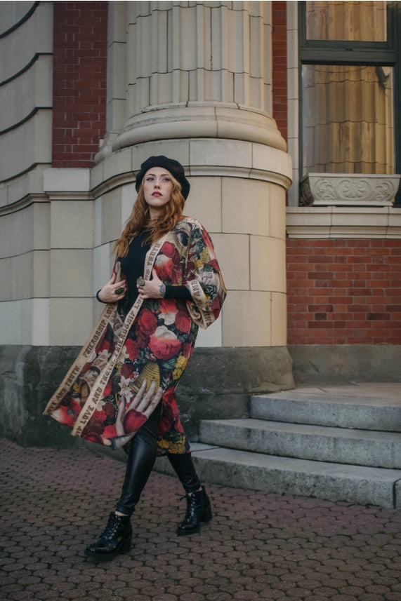 FRIENDSHIP, LOVE & TRUTH OPERA DUSTER - KIMONO