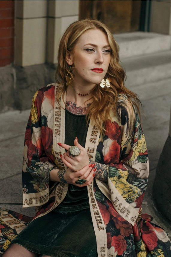 FRIENDSHIP, LOVE & TRUTH OPERA DUSTER - KIMONO