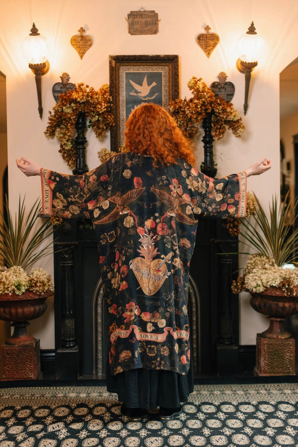 HEART OF GOLD OPERA DUSTER FULL LENGTH - KIMONO