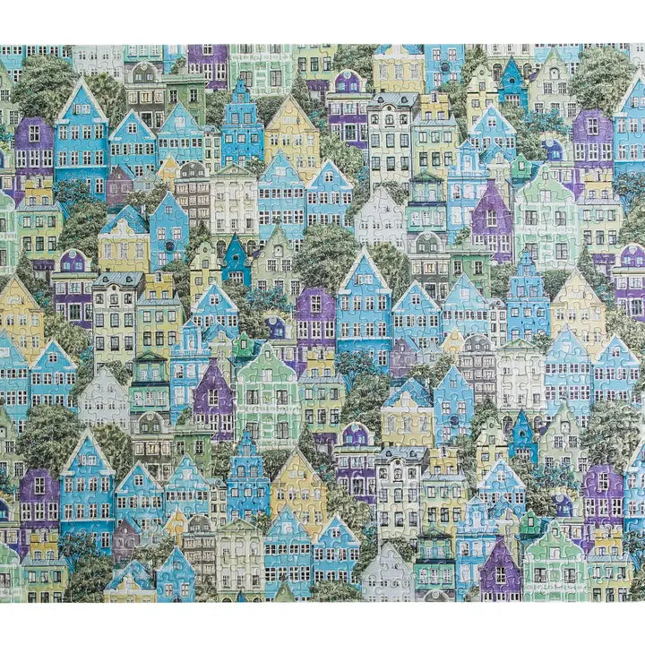 LITTLE BOXES ON THE HILLSIDE - 1,000 PIECE JIGSAW PUZZLE