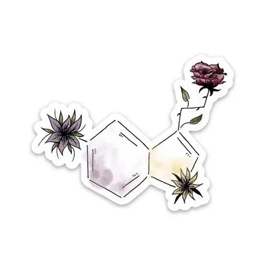 COLOR SEROTONIN SYMBOL - STICKER