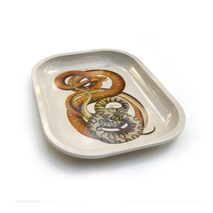 SMALL METAL VINTAGE SNAKE PRINT - RITUAL TRAY