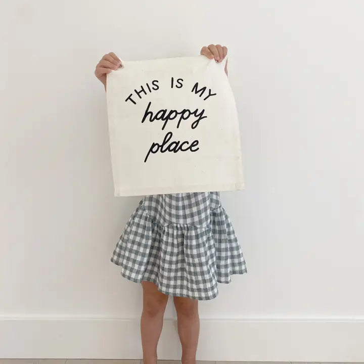 THIS IS MY HAPPY PLACE - CANVAS MINI BANNER
