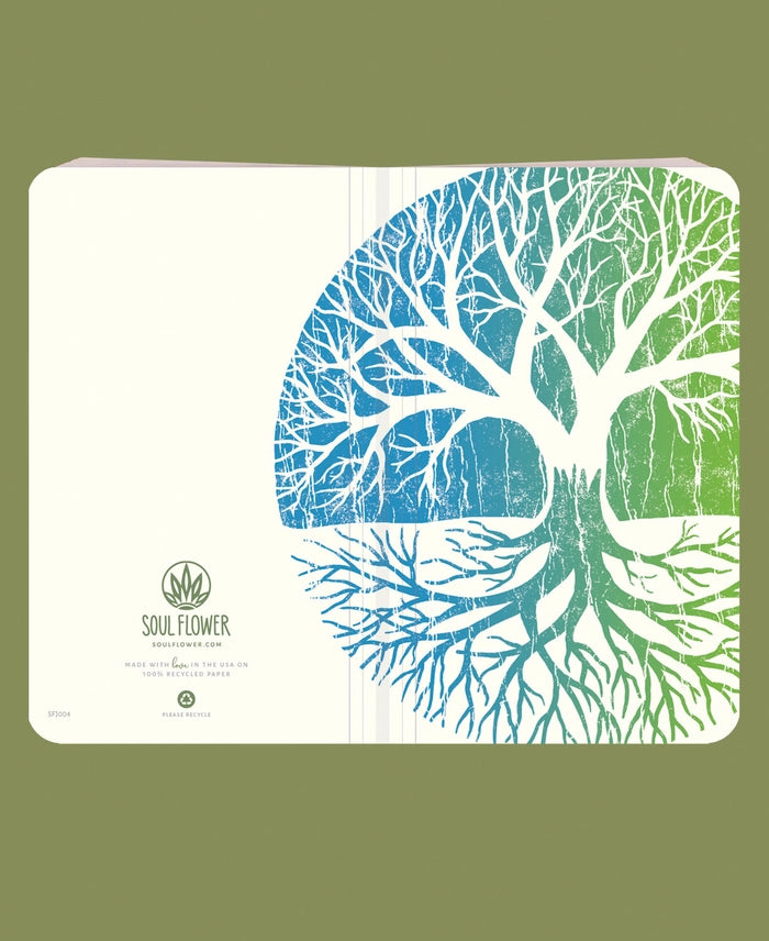 TREE OF LIFE RECYCLED NOTEBOOK - JOURNAL