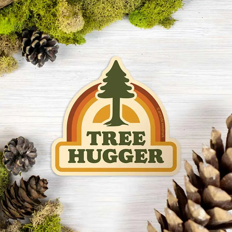 TREE HUGGER - STICKER