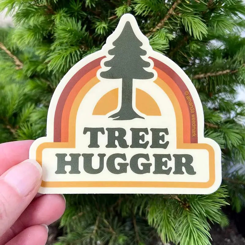 TREE HUGGER - STICKER