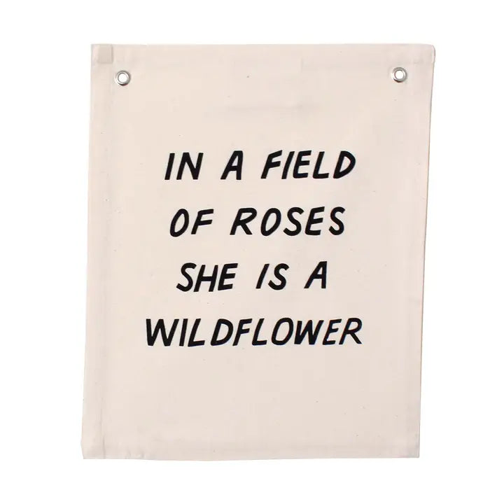 WILDFLOWER - CANVAS BANNER