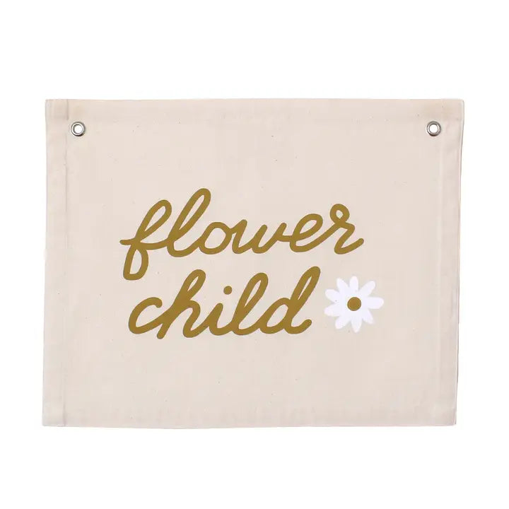 FLOWER CHILD - CANVAS BANNER