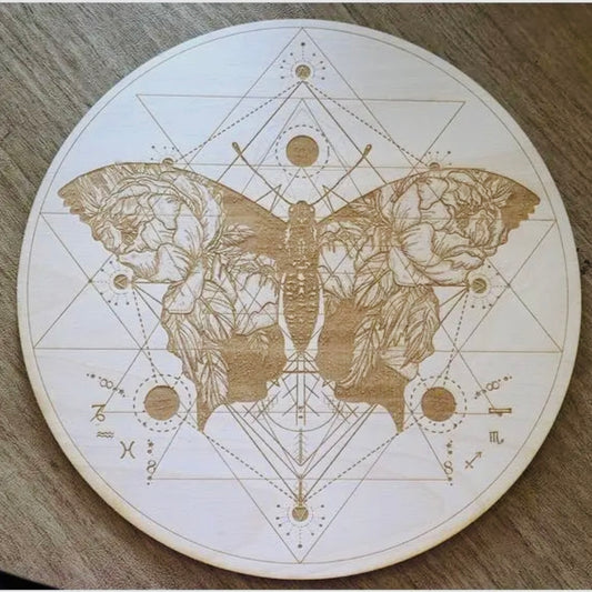 BUTTERFLY YANTRA CRYSTAL GRID