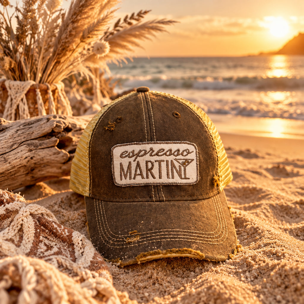 BOHO TRUCKER HAT - ESPRESSO MARTINI - BROWN