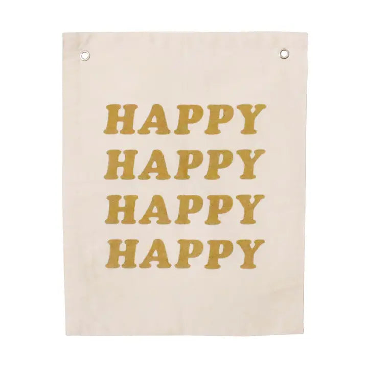 SUPER HAPPY - CANVAS BANNER