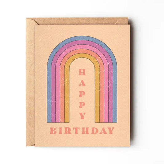 HAPPY BIRTHDAY - RAINBOW BIRTHDAY - GREETING CARD