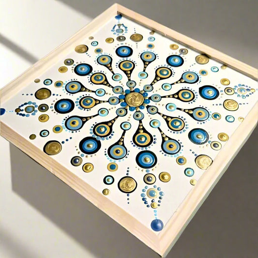 ORIGINAL ARTWORK - MANDALA DOT PAINTING