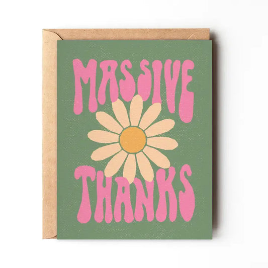 MASSIVE THANKS - GREETING CARD