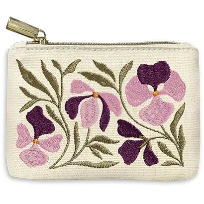 COIN POUCH FLOWER MARKET PANSY