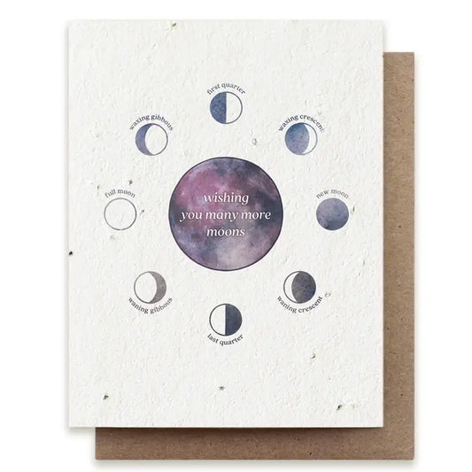 MOON PHASE BIRTHDAY PLANTABLE HERB SEED CARD