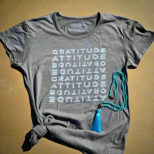 GRATITUDE ATTITUDE - VINTAGE STONE - ECO TEE