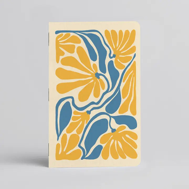 YELLOW FLORAL 48 PAGE NOTEBOOK - JOURNAL