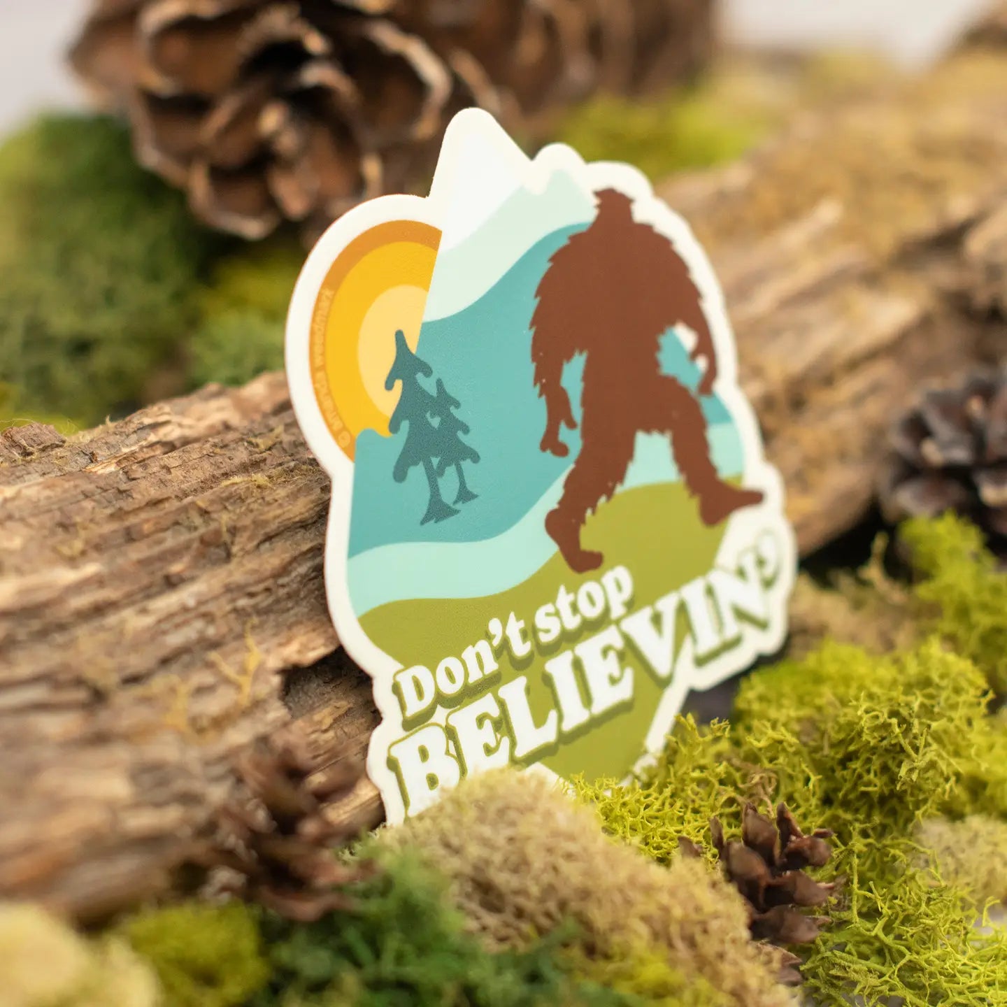 FUNNY BIGFOOT PNW - STICKER