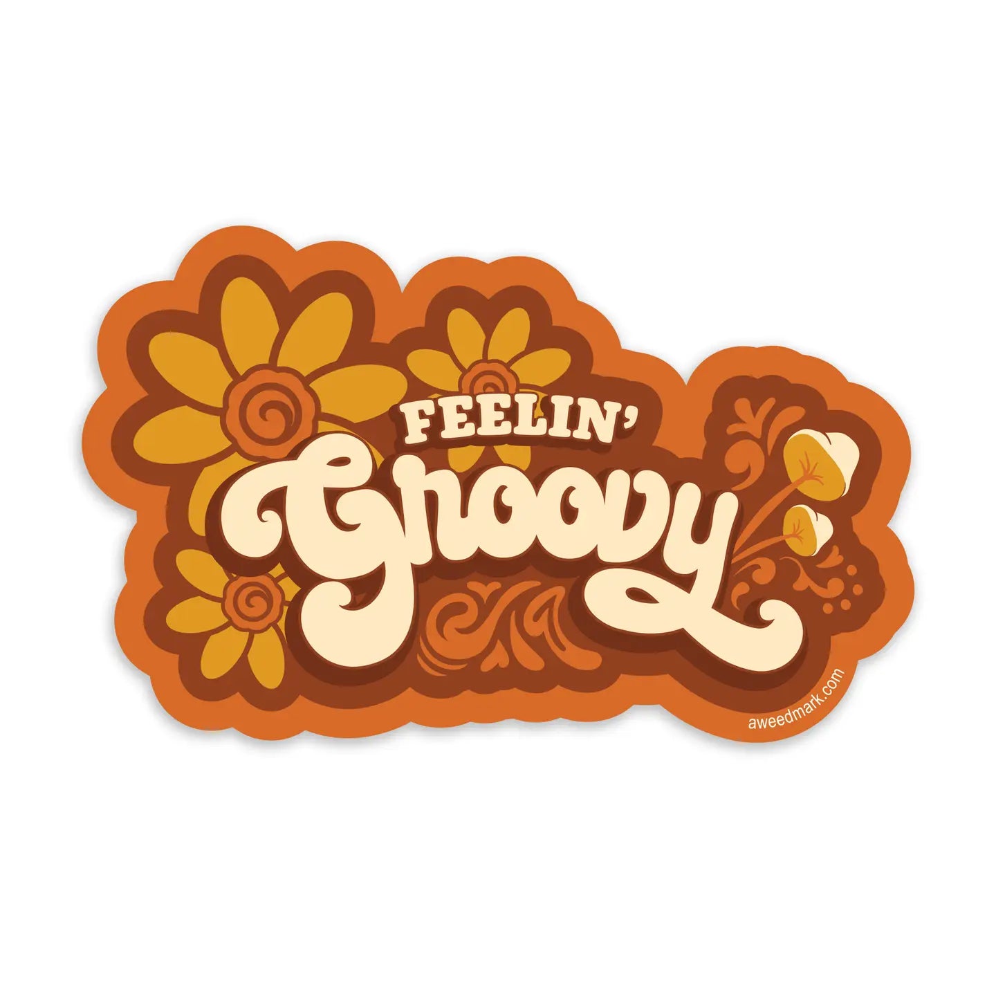 FEELIN' GROOVY FLOWER - STICKER