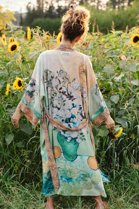 I PAINT MY DREAM VAN GOGH OPERA DUSTER FULL LENGTH - KIMONO