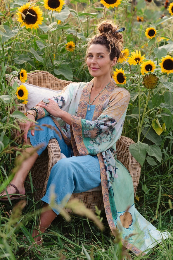 I PAINT MY DREAM VAN GOGH OPERA DUSTER FULL LENGTH - KIMONO