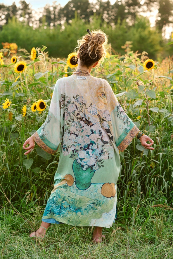 I PAINT MY DREAM VAN GOGH OPERA DUSTER FULL LENGTH - KIMONO