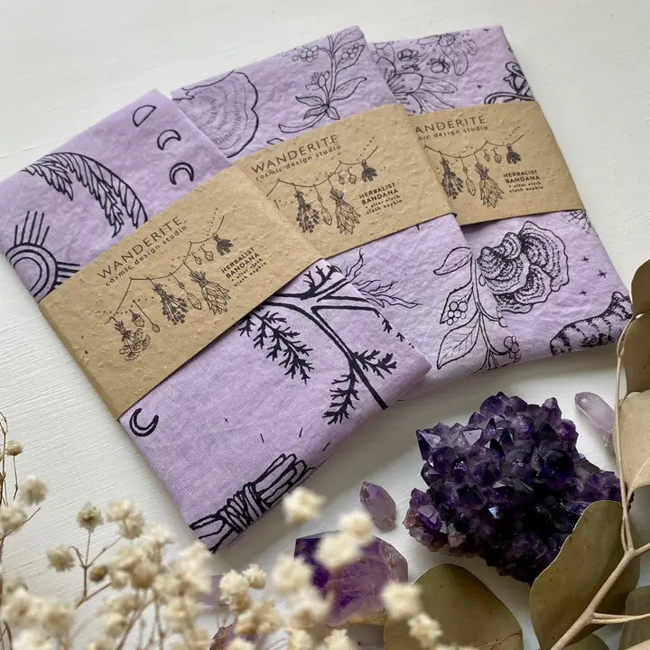 LAVENDER SPRING HERBS - BANDANA