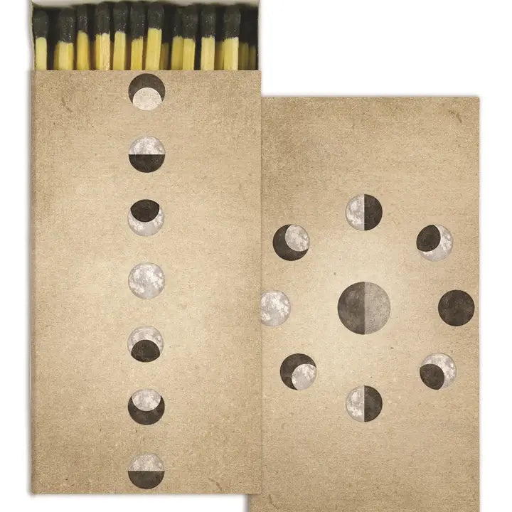 WOODEN MATCHES - MOON PHASES