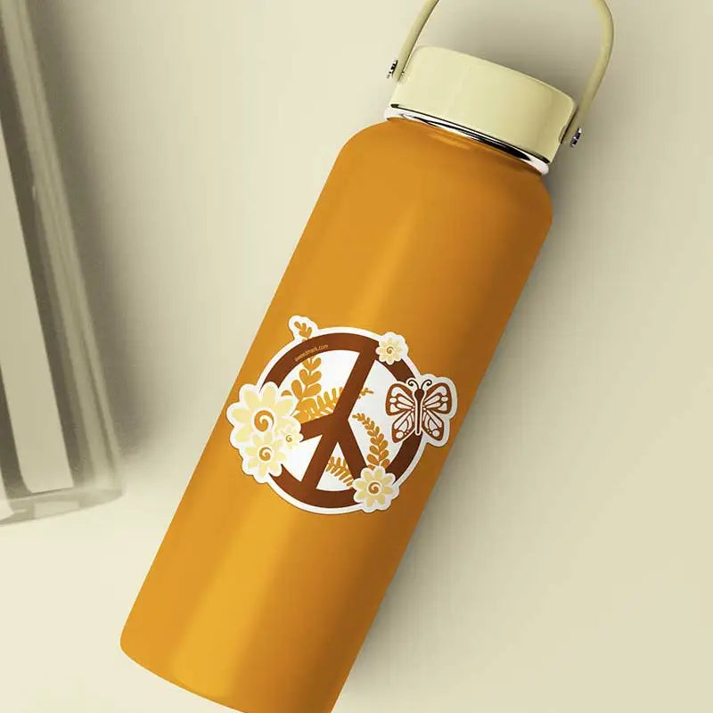 RETRO NATURE PEACE SIGN - STICKER