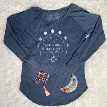 THE MOON MADE ME DO IT - MIDNIGHT BLUE TUNIC