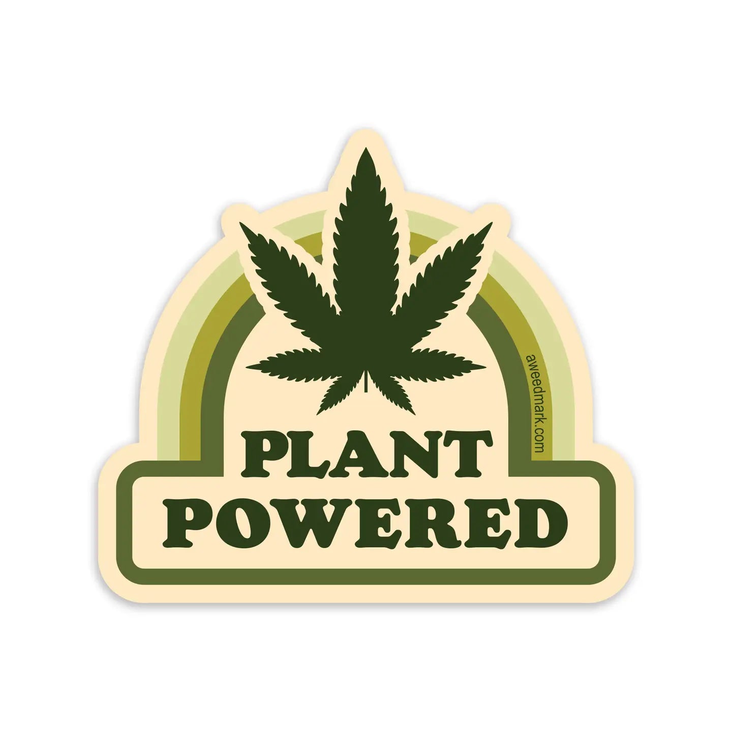 PLANT POWERED WEED - STICKER