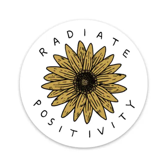 RADIATE POSITIVITY SUNFLOWER - STICKER