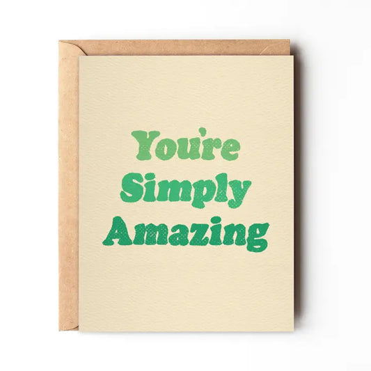 YOU'RE SIMPLE AMAZING - EVERYDAY THANK YOU - GREETING CARD