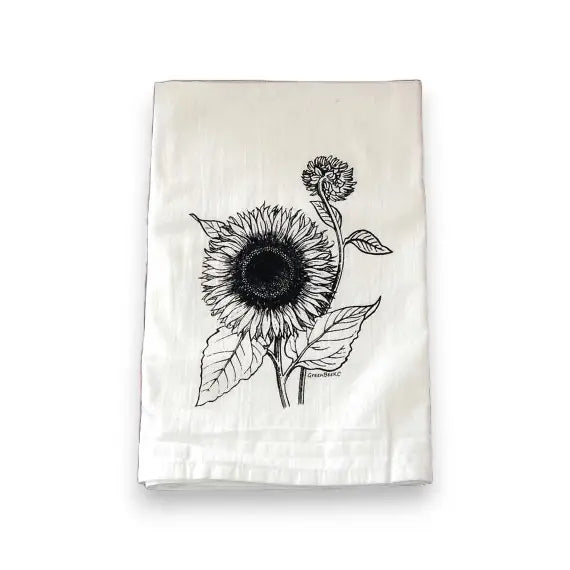 SUNFLOWER FLOUR SACK - KITCHEN TEA TOWEL