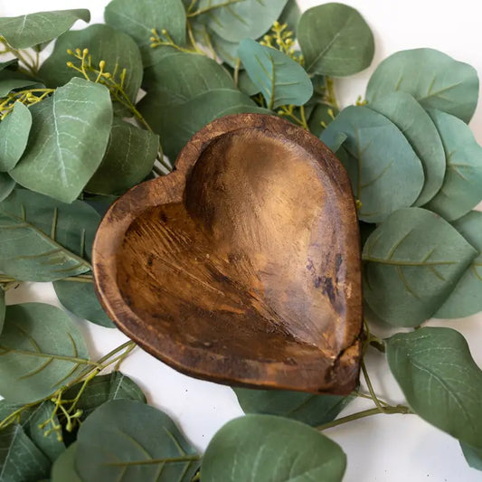 SWEET HEART DOUGH BOWL - NATURAL