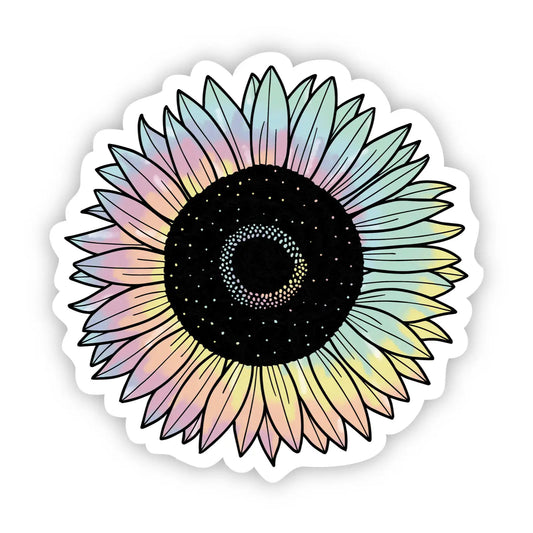 TIE DYE SUNFLOWER - STICKER