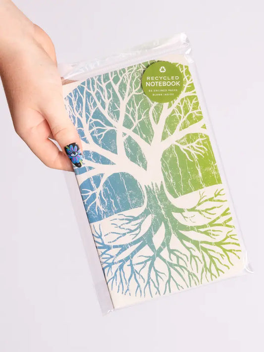 TREE OF LIFE RECYCLED NOTEBOOK - JOURNAL