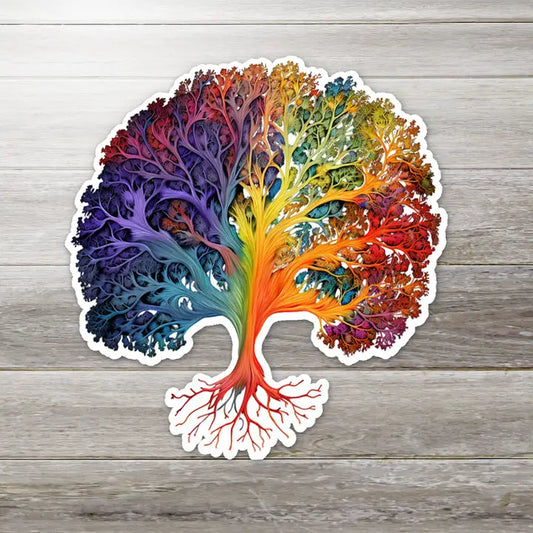 COLORFUL TREE OF LIFE - STICKER