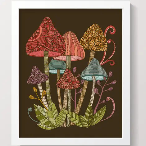 MUSHROOM FOREST 3 - PRINT