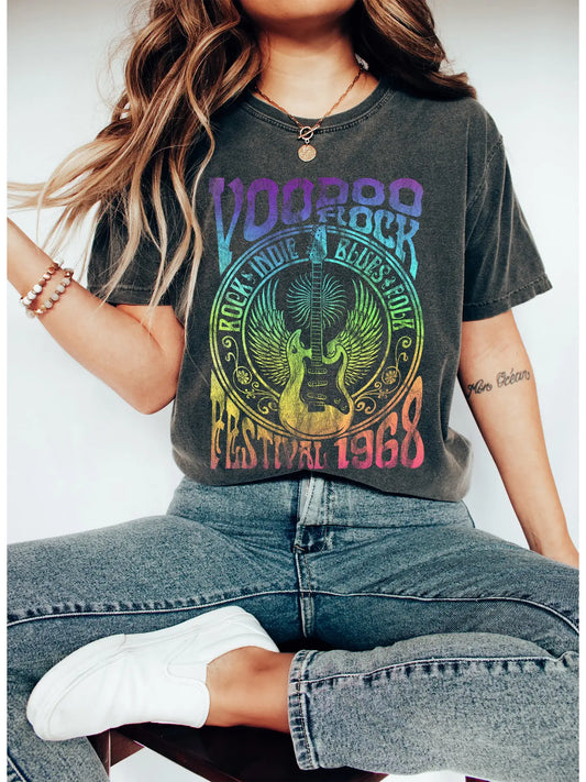 VOODOO ROCK FESTIVAL VINTAGE RETRO MUSIC - TEE